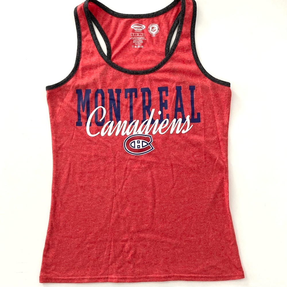 NWOT NHL Montreal Canadiens Concepts Sport Sleepwear Red Racerback Tank Top